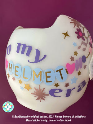 Docband In My Helmet Era Taylor Plagiocephaly Cranial Band Decal Stickers