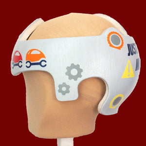 Just Fixing My Flat Tire Baby Boy Cranial Band Decal Decoration