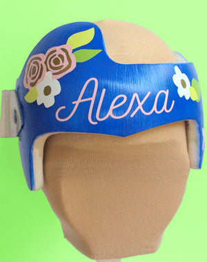 baby girl cranial band, baby girl plagiocephaly, babbleworthy, cranial band stickers, cranial band decals, floral baby helmet design, paint your baby helmet, paint your baby's cranial band, cranial band painting, cranial band bow, flowers cranial band, flowers doc band, flowers star band, girl doc band, girl star band