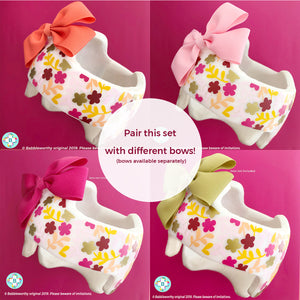 Multicolor Fall Floral Cranial Band Decals, Helmet Bow Not included