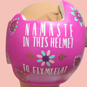 Yoga Inspired Namaste Baby Girl Helmet Cranial Band Decals