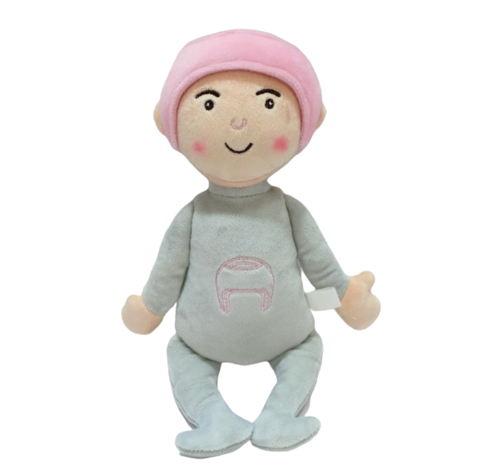Helmet Baby Keepsake Doll - Tiny Noggins Pink Taffy