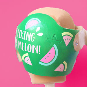 Just Fixing My Melon Watermelon Baby Cranial Band Decals