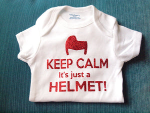 Starband Doc Band Cranial Band Plagiocephaly Helmet Baby Onesie - Keep Calm Vinyl Decal Custom Shirt