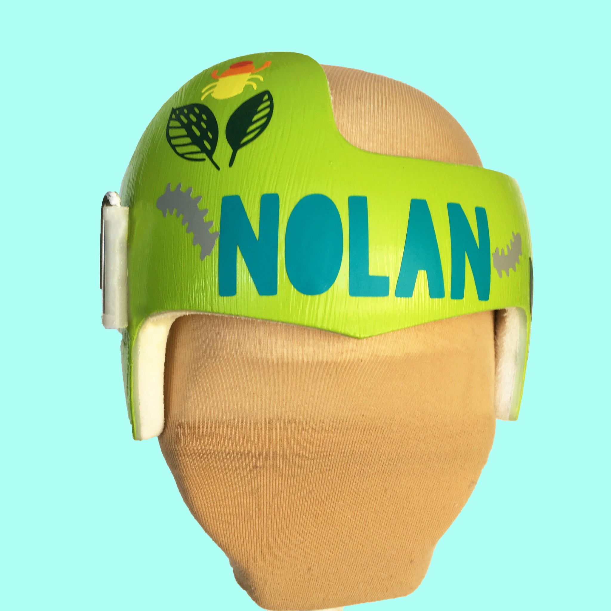 Cranial Band Decal Design for Boys, Bug Themed Baby Helmet Stickers