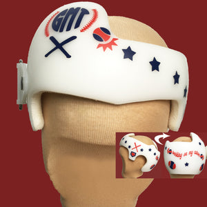 babbleworthy, decorate baby helmet, cranial band designs, paint baby helmet, paint cranial band, twin boy helmets, twin boy cranial bands