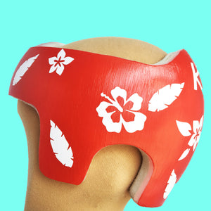 Cranial Band Baby Helmet Sticker Decals, Hawaiian Themed Plagio Starband Docband Design Decals