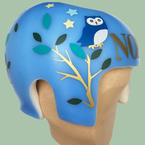 Baby Starband decals, owl cranial band design  sticker decals for plagiocephaly or cranio helmets