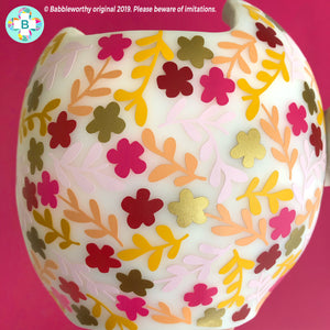 Multicolor Fall Floral Cranial Band Decals, Helmet Bow Not included