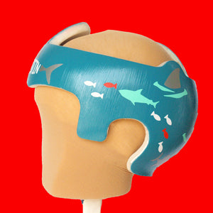 Sharks and Underwater Ocean Fish - Baby Boy Helmet Decals